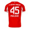 Bayern Munich Aleksandar Pavlovic #45 Hemmakläder 2025-26 Kortärmad